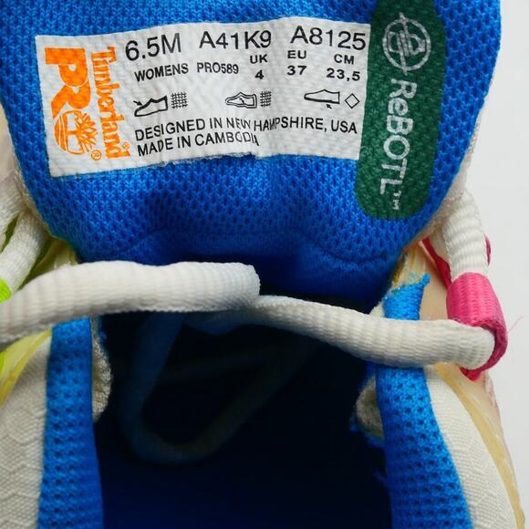 Timberland Women's 6.5 PRO Radius Composite Safety Toe Work Shoes White Pink - Picture 10 of 10